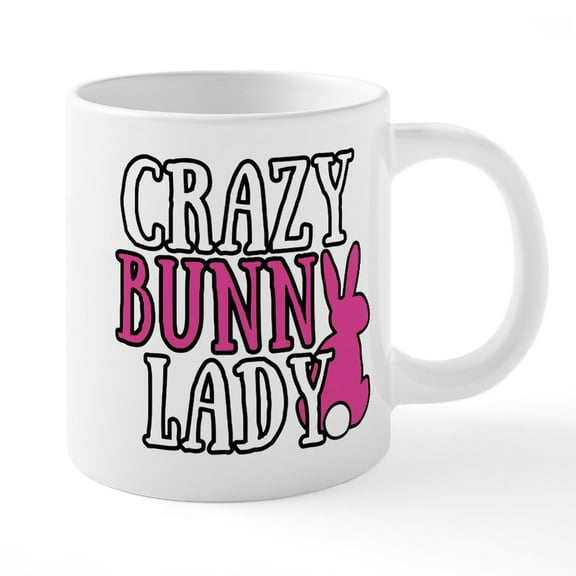 CafePress - Crazy Bunny Lady - 20 Oz White Ceramic Mega Mug