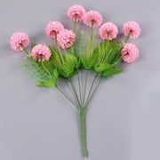 Leke 1 Bunch 9 Heads Silk Hydrangea Artificial Flower White Red Pink Wedding Flowers Bouquet Fake Flowers Party DIY Decoration