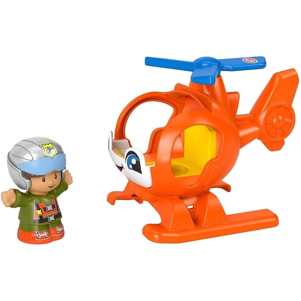 Fisher-Price Little People Helicopter, Toy Vehículo y figura para niños pequeños y Prescho Fisher-Price Fisher-Price