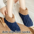 thumbnail image 3 of Knitted Ankle Slipper Socks Thick Fleece Lined Nonslip Grip Socks for Safety, 3 of 21