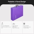 thumbnail image 2 of BalanceFrom 6 Ft. x 2 Ft. x 2 In. Three Fold Folding Exercise Mat with Carrying Handles for MMA, Gymnastics and Home Gym, Purple, 2 of 11