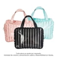 thumbnail image 1 of Cosmetiquera Cosmetic Lab con rayas transparente varios colores 1 pza, 1 of 4