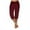 Red, variant on Joau Womens Capri Yoga Pants Casual Lightweight Comfy Workout Athletic Capris Activewear Joggers Sweatpants with Pockets(Available in Plus Size)