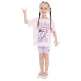 thumbnail image 4 of Rolling Stones Toddler Girl Graphic Tee and Bike Shorts Set, 2-Piece, Sizes 12M-5T, 4 of 11