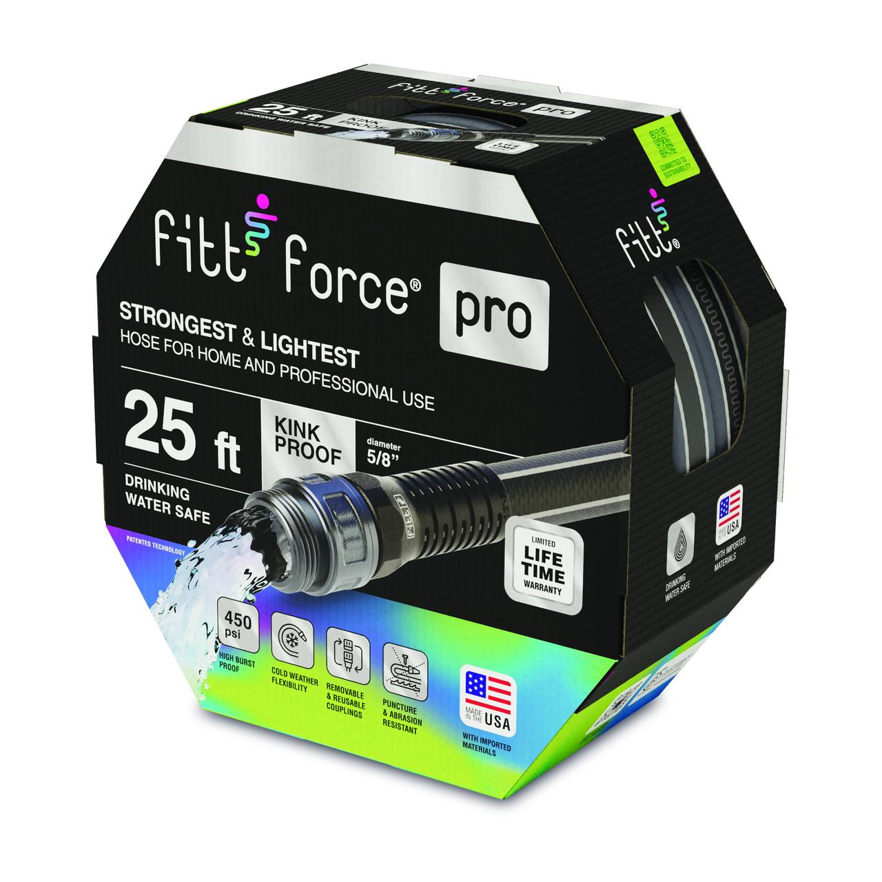 FITT Force Pro 5/8" x 25' Heavy Duty Garden Hose photo 1
