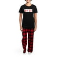 thumbnail image 4 of CafePress - God Jul Women's Dark Pajamas - Women's Short Sleeve Print T-Shirt and Pants Dark Cotton Pajama Set, 4 of 7