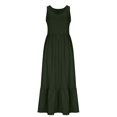 thumbnail image 4 of SELONE Summer Maxi Dresses for Women V Neck Sleeveless Dress Wide Strap Vacation Dresses with Pockets Holiday Sundress, 4 of 6