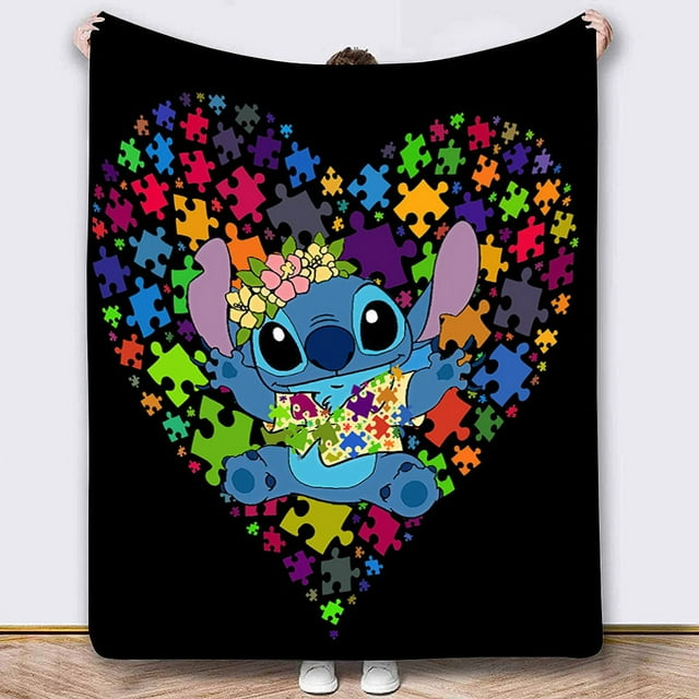 3D Printing, Sewing Flannel Blanket, Cartoon Blanket, Super Soft Blanket, Suitable For Sofa, Living Room