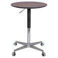 thumbnail image 2 of Movable Adjustable Bar Table 360 Swivel Counter Bar Height Aluminum Alloy Star Base Mobile Coffee Table For Stand Desk Bistro Table Dining Room Home Kitchen Table, 2 of 8