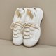 thumbnail image 1 of Zapatos de lona ahuecados, zapatos de mujer, zapatos blancos de estilo coreano de verano para estudiantes, zapatos casuales planos, 1 of 6