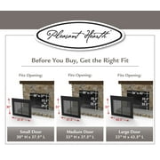 Pleasant Hearth Fenwick Glass Firescreen Oil Rubbed Bronze - Medium