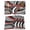 Red, variant on Grey Geometric Placemats Set of 12, Modern Abstract Black White Red Striped Placemats for Dining Table, Place Mats for Kitchen Tabletop, Waterproof Wipeable Dining Table Mats Set