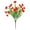Vermilion, variant on Purple Pink Artificial Flowers Outdoor Decoration - Uv Resistant Weatherproof Realistic Faux Floral Arrangements - Home Garden Patio Parties Weddings Events Indoor Decor