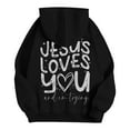 thumbnail image 5 of Women's Hoodies Sweatshirts Jesus Hoodies Graphic Letter Print Sweatshirt Oversized Womens Pullover Sweatshirt Fall Sweatshirt College Clothes for Women, 5 of 5