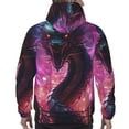 thumbnail image 7 of Wukai Neon Futuristic Dragon Print Men Hoodies Fleece Sweatshirts Long Sleeve Sweaters Pullover Fall Outfits Winter Clothes-XX-Large, 7 of 7