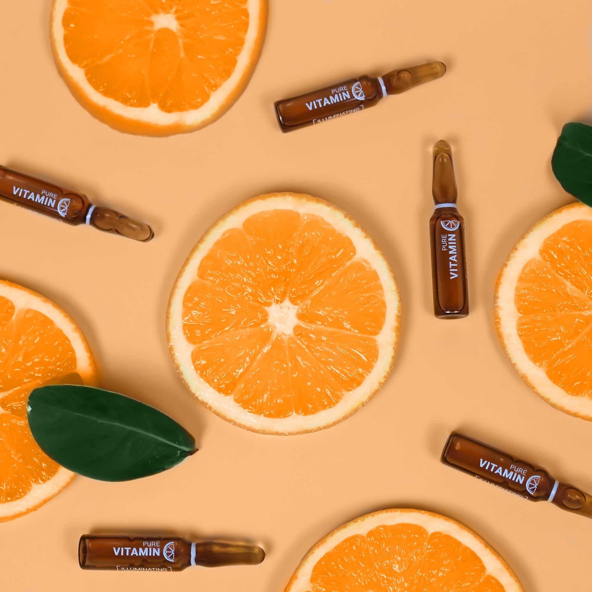 Noche Y Dia Vitamin C Ampoule Oil - Age-Defying Moisturizer Serum with Ascorbic Acid - Hydrates, Brightens, and Supports a Smooth, Even-Looking Complexion - 12 x 2mL (.07 fl oz)