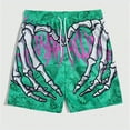 thumbnail image 3 of Beach Shorts for Men 2026 Summer Casual Loose Fit Elastic Waist Straight Leg Floral Printed Cool Shorts with Pockets, 3 of 6