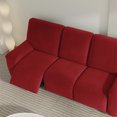 thumbnail image 3 of Yipa Universal Lazy Slipcover Protector Wedding Armchair Couch Stretch Removable Party Recliner Sofa Covers Red 3 Seat, 3 of 8