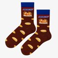 thumbnail image 2 of Snickers Hungry Brown Men's Crew Socks, 2 of 3