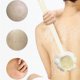 thumbnail image 3 of Juego de cepillos de baño 4 en 1 de doble cara con mango largo - Cepillo portátil para ducha para ensaboar, frotar, masajear y limpiar - Incluye 4 cabezas de cepillo intercambiables, 3 of 9