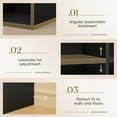 thumbnail image 2 of Homall Footless 8-Cube Standing Bookshelf,Suitable for Living rooms, Offices,and Study Rooms,Black, 2 of 7