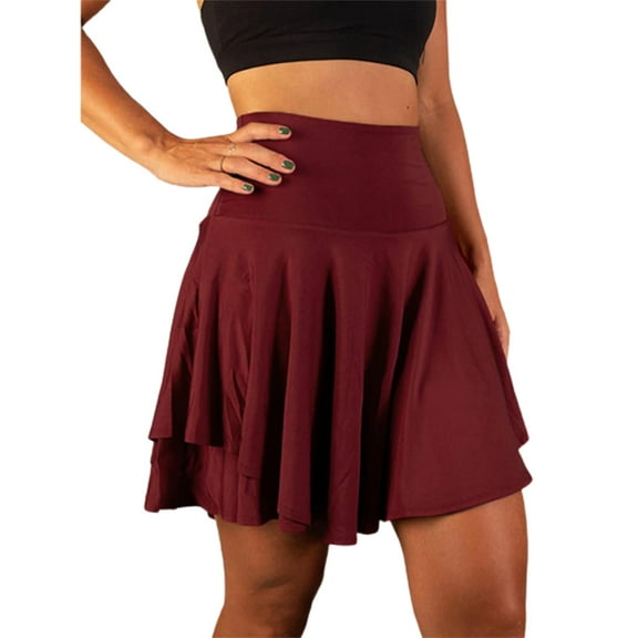 Pleated Skater Skirts with Shorts for Women Girls Tennis Skirt High Waist Skirt Sport Running Skirt for