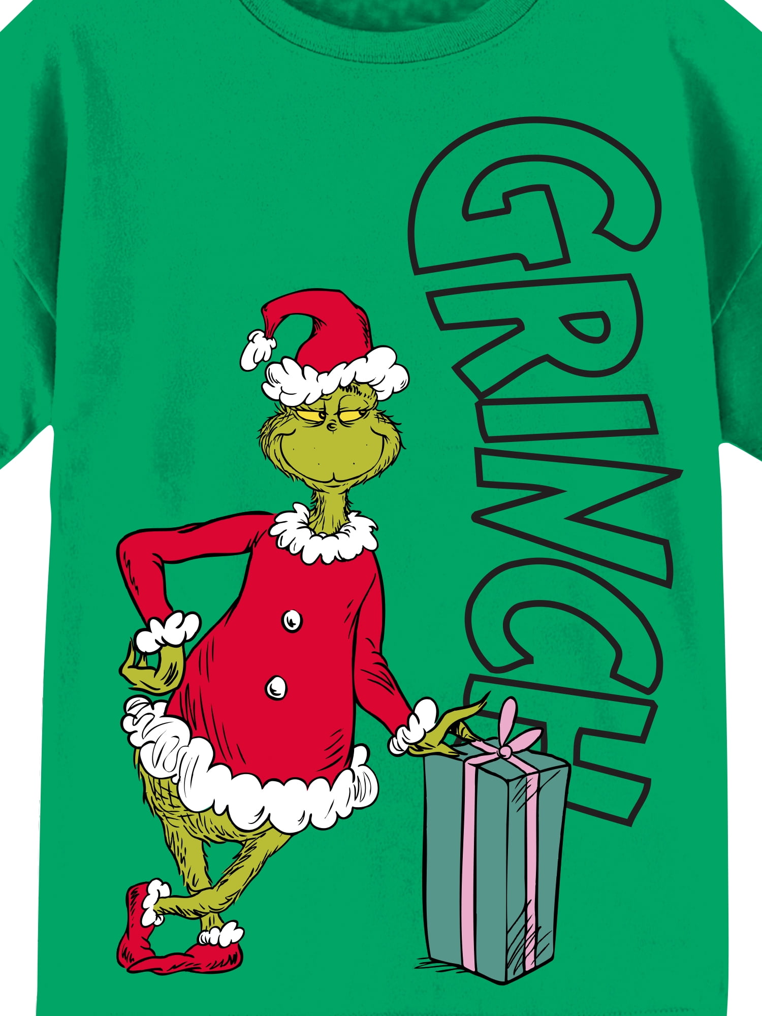 ' The Grinch Girls Graphic Crew Neck Short Sleeve T-Shirt, Sizes 4-16