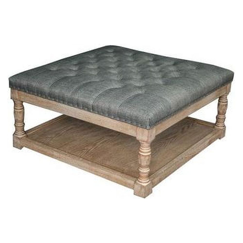 Cairona Tufted Textile 34-inch Shelved Ottoman (Optional Colors)