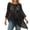 Black, variant on Women Asymmetrical Off Shoulder Beach Cover Up Wrap Sun Shawl,Green,One Size