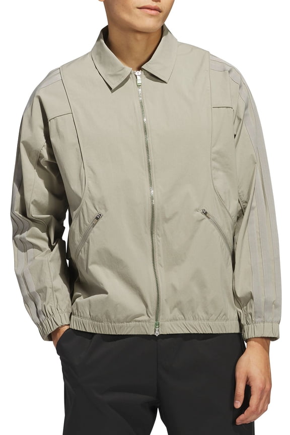 Men's Beyond Full-Zip Golf Long-Sleeve Jacket, X-Large Putty Beige -