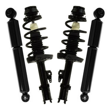 AutoShack Front Complete Strut & Coil Spring Assembly with Rear Shock Absorbers Set for 2010-2013 Kia Soul 1.6L 2.0L FWD | Full-vehicle Suspension System Replacement Kit CSTKS0024