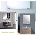 thumbnail image 2 of Kit de montaje en pared de vidrio sin marco TUNC Soporte de pared para espejo plata, 2 of 5