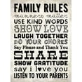 thumbnail image 2 of Marrott, Stephanie 12x14 White Modern Wood Framed Museum Art Print Titled - Family Rules - Cream II, 2 of 4