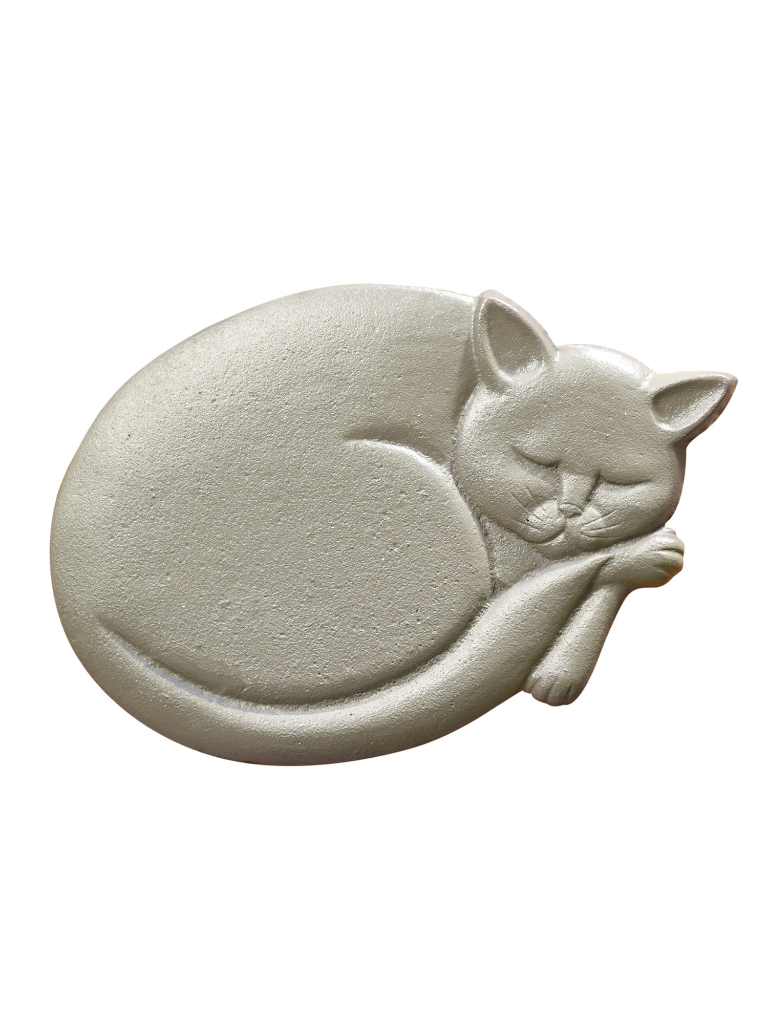 Brand New With Tag Small Stone Finish Cute Cat Character Solar Garden Light