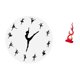 thumbnail image 5 of Reloj de pared,Reloj de pared con bailarina,reloj decorativo colgante.,Relojes de pared silenciosos Reloj decorativo de tiempo silencioso,Escultura abstracta de fuego,Estatua de arte abstracto, 5 of 8