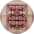 thumbnail image 1 of Ahgly Company Machine Washable Indoor Round Industrial Modern Pastel Orange Area Rugs, 3' Round, 1 of 7