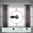 thumbnail image 2 of Domovina Pamela 1.5" Side Curtain Rod - Set of 2-Color:Cocoa,Size:12", 2 of 2