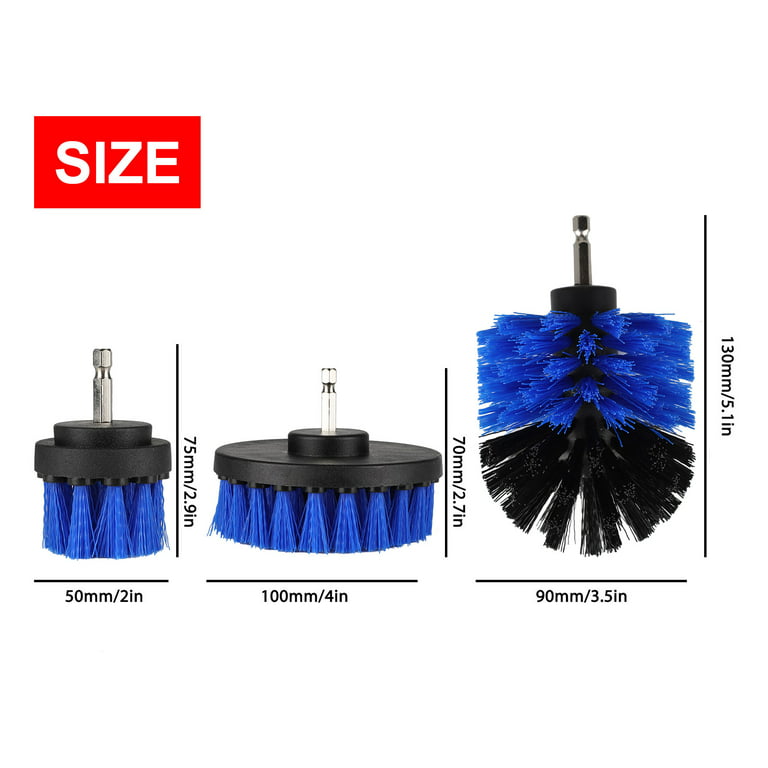 3-Pack Drill Brush Set - Power Scrubber for Efficient Home Cleaning