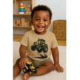 thumbnail image 6 of Tstars Monster Tractor Shirt for Toddler Boys - Fun Kids Tee Gift for Birthdays Holidays & Everyday Play Toddler Kids T-Shirt 2T Latte, 6 of 8