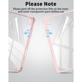 thumbnail image 4 of Aoub Hybrid Slim Case for iPad A16 11th Generation 11 inch 2025 / iPad 10th generation 10.9 inch 2022 with Pencil Holder, Clear Transparent Back, Auto Sleep/Wake, Pink, 4 of 10