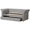 thumbnail image 5 of Bowery Hill Classically Designed Fabric Daybed with Trundle in Gray, 5 of 8