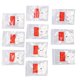 thumbnail image 3 of Uñas postizas ANGGREK 500 piezas cuadradas cortas inodoras transpirables para bodas, 3 of 8