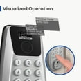 thumbnail image 4 of DESLOC C110-W Keypad Door Lock with Fingerprint&Touchscreen,Keyless Entry Door Lock with 100 Fingerprints Storage,Smart Door Locks for Front Doors,12-Month Battery,Auto-Lock,Easy Installation–Silver, 4 of 10