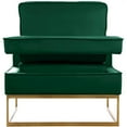 thumbnail image 5 of Meridian Furniture Noah Green Velvet Accent Chair with Gold Iron Base, 5 of 7