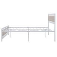 thumbnail image 5 of YOFE Full Bed Frames for Kid Adult, Full Platform Bed with Headboard and Footboard, Steel Slats, Full Size Bed Frame No Box Spring Needed, Modern Bedroom Furniture, White, D1705, 5 of 12