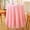 Coral Pink-51" (Round), variant on Black White Plaid Gingham Ruffled Table Cloth For Round End Nightstand Washed Cotton Classic Farmhouse Checker Vintage Decorative Tablecloth - Dia.51