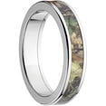 thumbnail image 3 of Mossy Oak New Break Up Men's Camo Stainless Steel Ring with Polished Edges and Deluxe Comfort Fit, 3 of 3