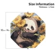 thumbnail image 3 of Pofeuu Clear Sky Cute Sunflower Panda Print Leather Coasters Set of 6, Round Cups Mugs Mat Pad for Home Kitchen Heat Resistant Drink Coasters,Octagon, 3 of 7