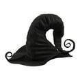 thumbnail image 2 of Certgust Witch Hat for Women Under $10 Womens Witch Hat Halloween Wide Brim with Layered Tulle Pearl Beads Ribbon Bow Costume Accessory Black, 2 of 7