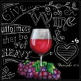thumbnail image 6 of Gango Home Decor Chalkboard Wine Inspirational Quote Kitchen Wall Art; Four Black & White 12x12in Art Prints in White Frames, 6 of 8
